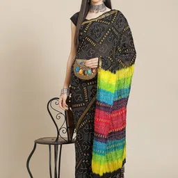 Anouk Bandhani Zari Art Silk Bandhani Saree-image-0