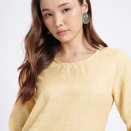 Anouk Rustic Striped Straight Kurti image 2