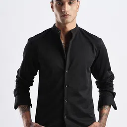 THE BEETEL HOUSE Men Waffle Dobby Regular Slim Fit Casual Shirt-picture-28