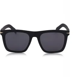 MARSH-X Unisex Grey Lens & Black Wayfarer Sunglasses with image 3