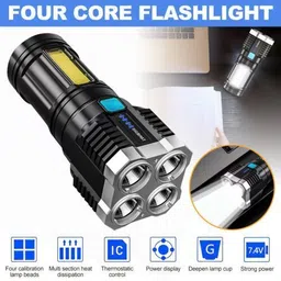 wrydo9 4 in 1 LED Torch High Power with Long Range Beam & Lantern Mode Torch image 4