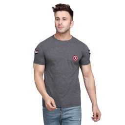 BEYOU FASHION Round Neck Short Sleeves Applique Slim Fit T-shirt-picture-42