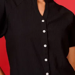 Zink Studio Mandarin Collar Top image 3