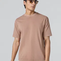 XYXX Men Solid Relaxed Fit Round Neck Pure Cotton T-shirt-picture-41