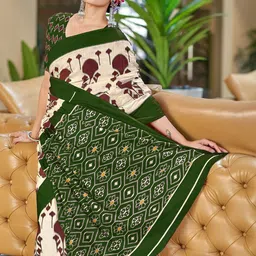 KALINI Ethnic Motifs Designer Block Print Saree image 2