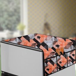 The Furnishing Tree Orange Plastic Refrigerator Cover-picture-37