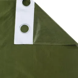 Home Sizzler Green Set of 2 Geometric Door Curtain image 4