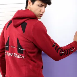 HIGHLANDER Men Graphic Printed Hood Pullover Sweatshirt-image-36