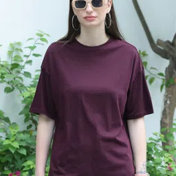 TITTLI Women Pure Cotton Pockets Boxy T-shirt-image-85