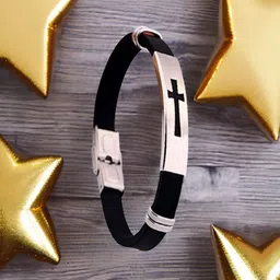 UNIVERSITY TRENDZ Men Leather Wraparound Bracelet image 2