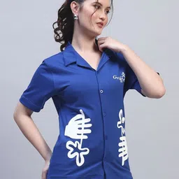 GRIFFEL Women Printed Drop-Shoulder Sleeves Ultralite T-shirt image 5