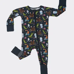 THE PLUSH CLUB Infants Printed Romper image 3