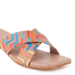 Mast & Harbour Textured Block Sandals image 2