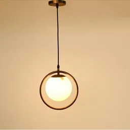 1ST TIME White & Gold-Toned Ceiling Lamp image 5