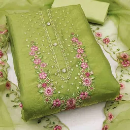 DIVASTRI Embroidered Viscose Rayon Unstitched Dress Material-picture-39