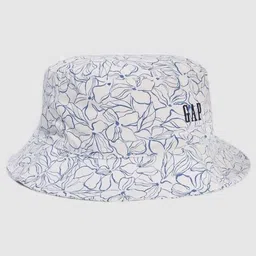 GAP Boys White And Blue Floral Print Bucket Hat-picture-27