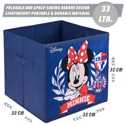 YK Navy Blue & Red 5 Pieces Minnie Printed Storage Box Organisers image 4