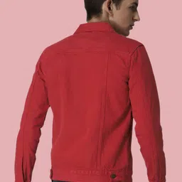 KLIZEN Self Design Spread Collar Cotton Jacket image 3