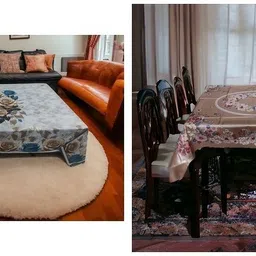 kashhtu Polyester 6 Seater Floral Table Cover-picture-34