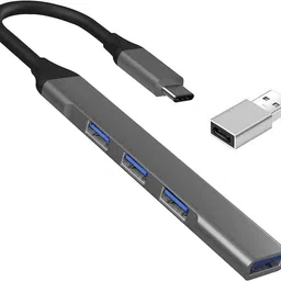ENTWINO C Type Hub, 4 USB Ports, For Macbook/Phone/Laptops, 3 USB 2.0, 1 USB 3.0 C Type USB Hub With Free OTG USB Hub-picture-17