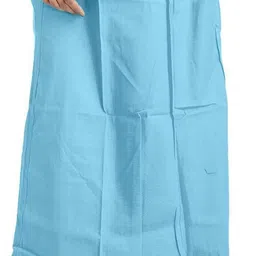 ANANT CREATION Cotton Petticoat Saree Bottom Wear Light Sky Blue Colour For Woman Cotton Blend Petticoat image 2