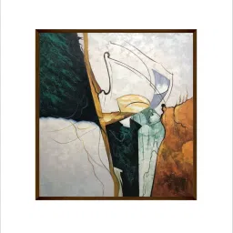 artsense Peak Multicolor Canvas Framed Art Print image 2