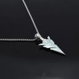 ruby collection Radiam Arrow Alloy Pendant with Stainless Steel Box Chain for Men & Boy Silver Silver Pendant Set image 2
