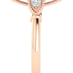 forever jewels 4Ct Marquise Cut Moissanite Women Engagement Ring 14K Rose Gold Plated Sterling Silver Moissanite Gold Plated Ring image 3