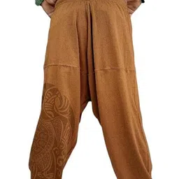 metro stitch Printed Cotton Men Harem Pants image 3