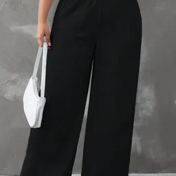 dockstreet Women Solid Black Track Pants-picture-11