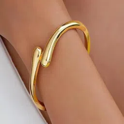 Jewelz Elegant Gold-Plated Open-End Bracelet-picture-12