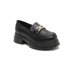 VALIOSAA Black Casual Block Loafers image 3