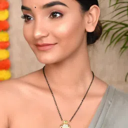 Silvermerc Designs Gold-Plated Beaded Mangalsutra image 1