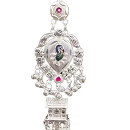 Timeless Glamour: Artistic Brass Kamarband with Unique Design and Artificial Stone Accents - Free-Size Elegance for Women's and Girls' Fashion image 1