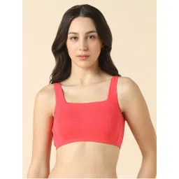 Van Heusen Women Cotton Solid Non Padded Full Coverage Seamless Pull On Bra - Coral-picture-16