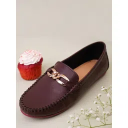 Yoho Wine Bliss Comfortable Loafers for Women image 1