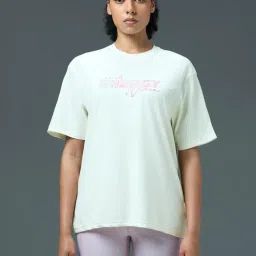 Technosport Women Off White Round Neck Typography T-Shirt-picture-12