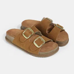 Lemon & Pepper Women Tan Cork Sandals-picture-14