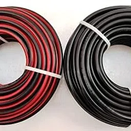 Microtek Solar DC Cable XLPO TUV Protected 4 sq.mm 5 Meter (5m Red, 5m Black) (5 Meter) image 1