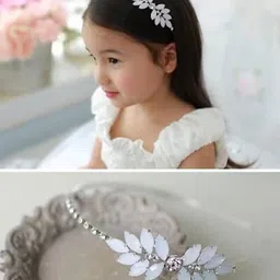 diversa Headband for Girls & Women, Floral Leaf Hair Band, Head Jewellery for women, Fashion Accessory Perfect for Wedding, Party & Festivals image 3