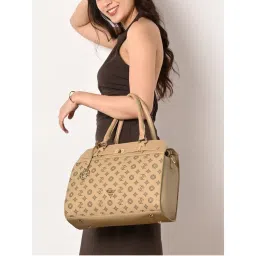 Lavie Signature Taupe Manhattan Womens Mid Size Satchel Bag (M)-picture-12