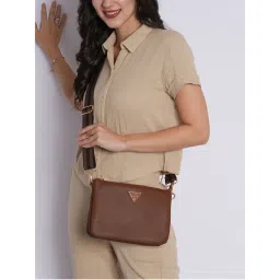 Lavie Signature Tan Topeka Womens Sling Bag (M)-image-80