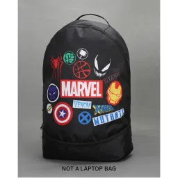 Bewakoof Unisex Black Ultimate Marvel Small Backpack-image-12
