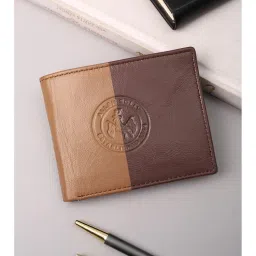 Allen Solly Men Beige Colorblock Leather Wallet-picture-12