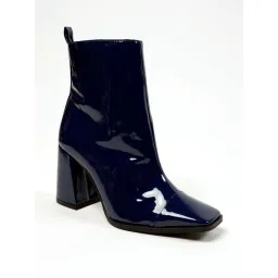 Theater Women Elton Neptune Navy Blue Ankle Boots-image-77