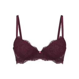 victoria's secret intimates Victoria's Secret Dream Angels Lace Lightly Lined Classic Coverage Demi Bra Purple image 3