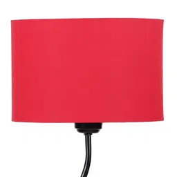 devansh Andre Black Cotton Shade Floor Lamp image 3