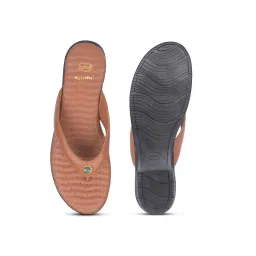 Scholl Women Slip On Tan Flats image 4