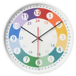 ikea korvträd Wall clock, multicolour, 28 cm-picture-10
