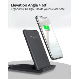 RAEGR Arc 1100 10W Wireless Charger for iOS and Android (Qi Certified, Over Voltage Protection, Sandstone Black) image 5